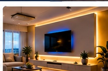 Exemplo de LED aplicado em ambiente interno